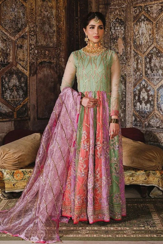 Sequins Embroidered Multicolor Anarkali
