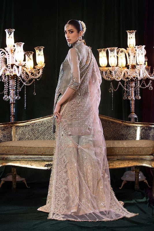 Hand Embroidered Pure Maysuri Gharara