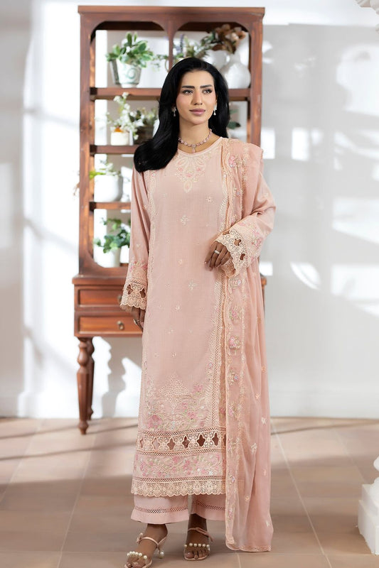 Lavender Embroidered Viscose Festive Suit Online in Dubai UAE Abudhabi Ajman Sharjah