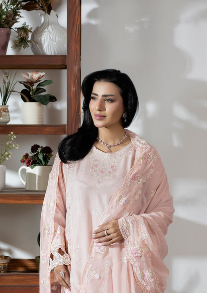Lavender Embroidered Viscose Pakistani Suit Online in Sri Lanka India Australia