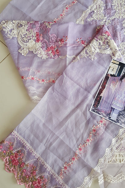 Lavender Embroidered Lawn Suit