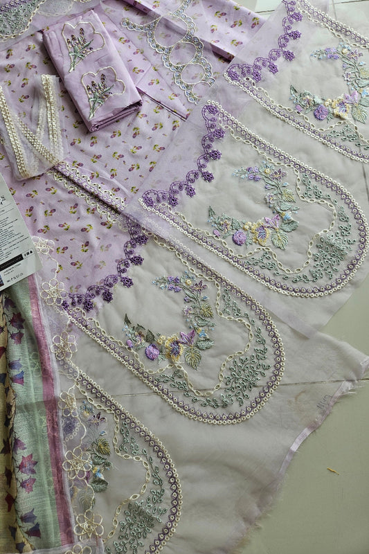 Light Purple Embroidered Lawn Suit