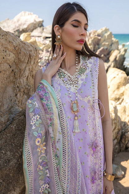 Light Purple Embroidered Lawn Suit