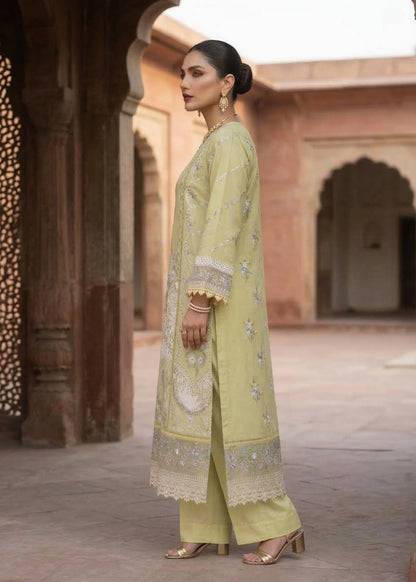 Lemon Lawn Loose Fit Kurta Suit Online in Dubai UAE Abudhabi Ajman Sharjah