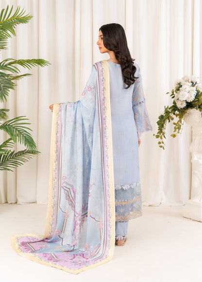 Light Blue A-Line Kurta with Dupatta Online in Dubai DXB UAE Abudhabi Meena Bazaar