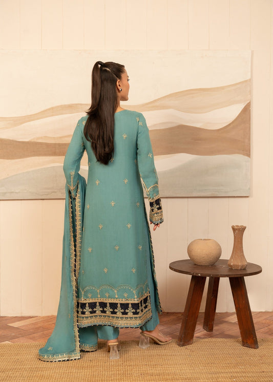 Light Blue Festive Wear Embroidered Kurta Pajama Online in Sri Lanka India Australia
