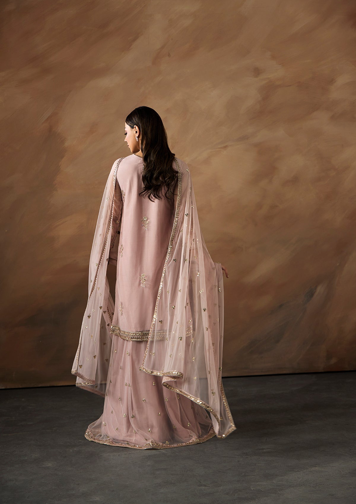 Light Pink Raw Silk Trouser Suit Online in Sri Lanka India Australia