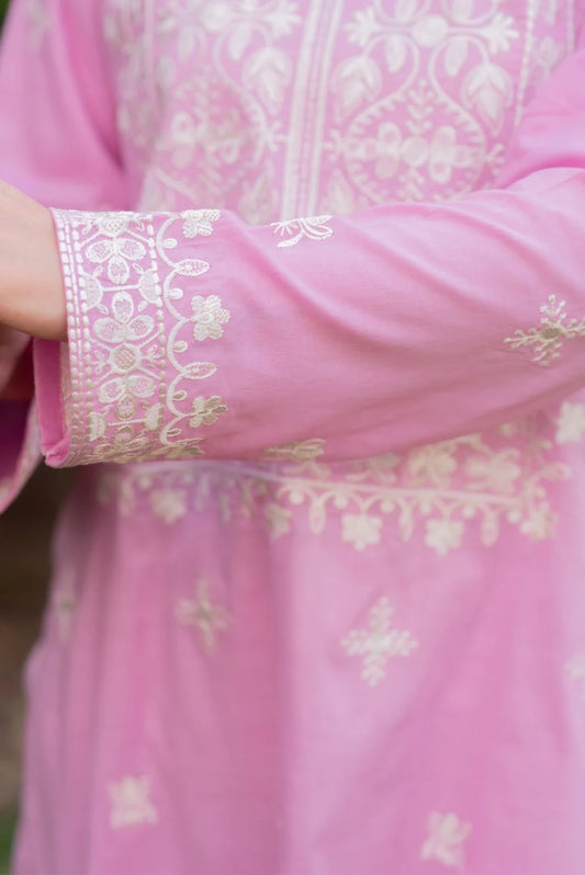 Blush Pink Kurta with Straight Pants