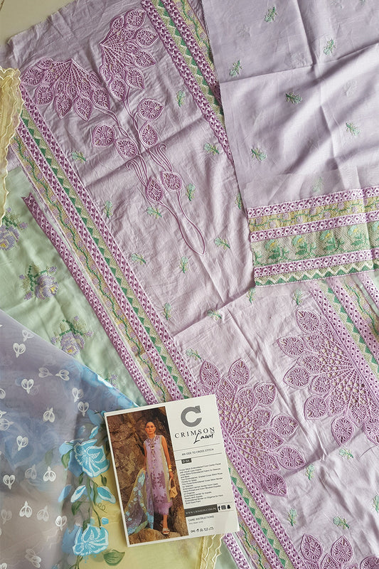Cross Stitch Embroidered Lawn Suit