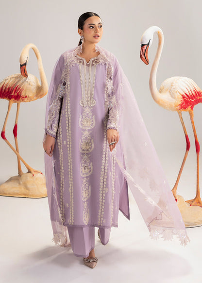 Lilac Lawn Embroidered 3 Piece Suit Online in Dubai DXB UAE Abudhabi Meena Bazaar