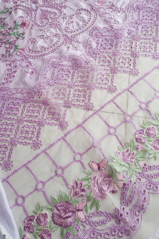 Lilac Chikankari Lawn Suit