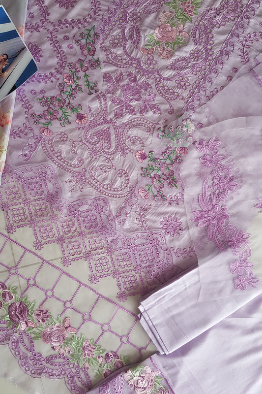 Lilac Chikankari Lawn Suit