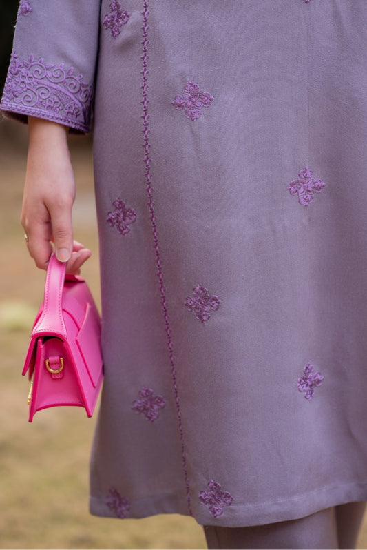Lilac Kurta with Trousers