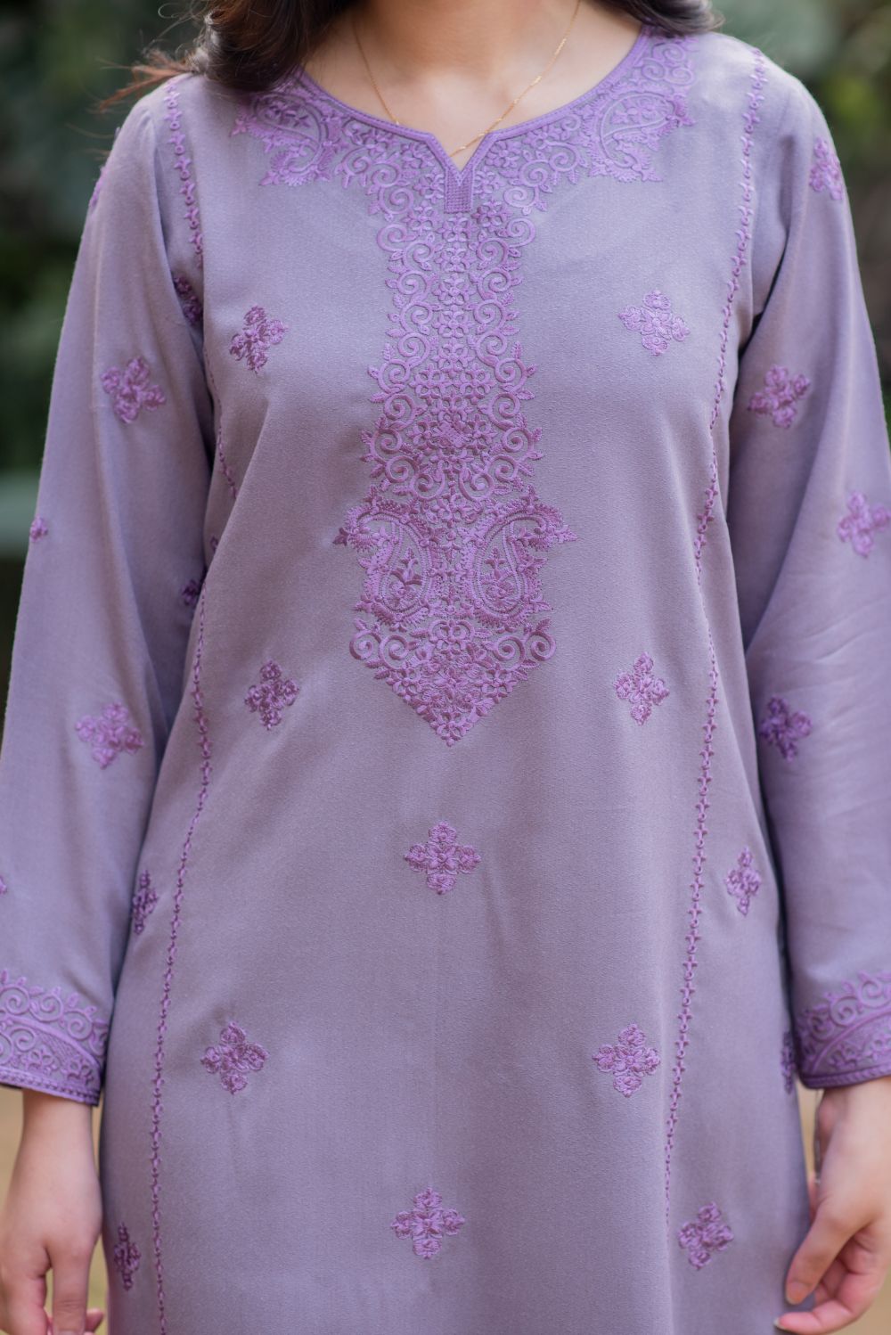 Lilac Kurta with Trousers