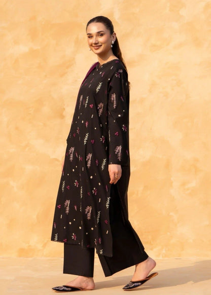 Linen Black Embroidered Kurta Set for Women Online in UK USA Canada