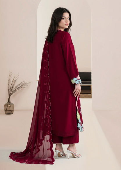 Lipstick Red Cotton Straight Trouser Suit Online in Sri Lanka India Australia