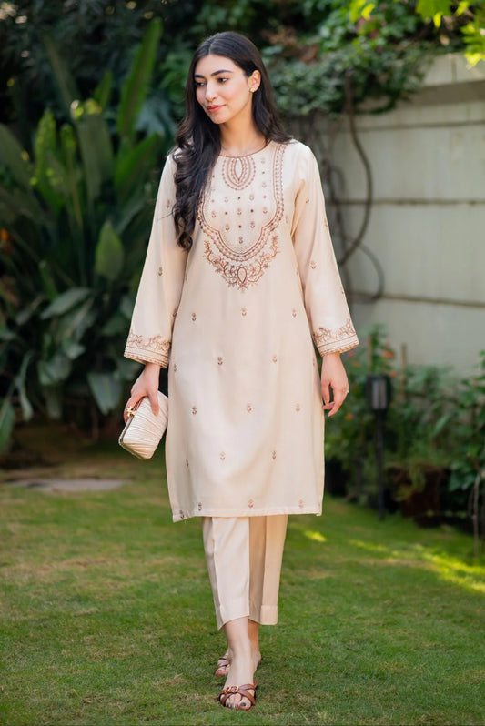 Pastel Kurta with Straight Pants