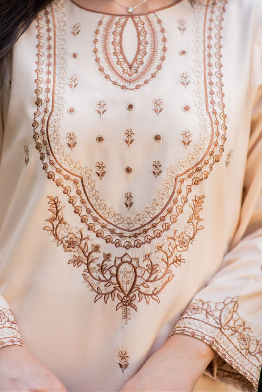 Pastel Kurta with Straight Pants