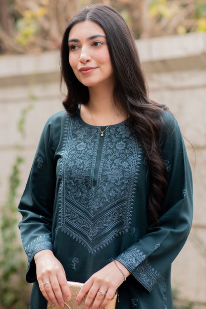 Embroidered Kurta with Trousers