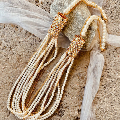 Lustrous Pearl Necklace Set for Weddings Online in KSA Riyadh Saudi Arabia Oman Bahrain Qatar