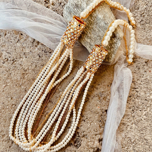 Lustrous Pearl Necklace Set for Weddings Online in KSA Riyadh Saudi Arabia Oman Bahrain Qatar