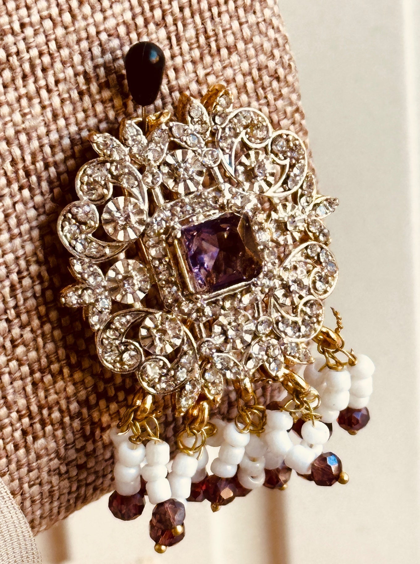 Luxe Purple Opera Choker Necklace Online in UK USA Canada