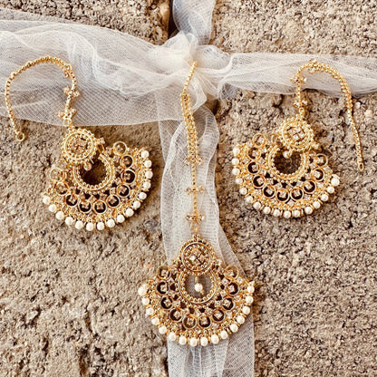 Manjoos Work Gold Choker Necklace Set for Weddings Online in Sri Lanka India Australia