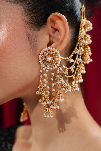 Mari Gold Gold Plated Drop Earrings Online in Dubai UAE Abudhabi Ajman Sharjah