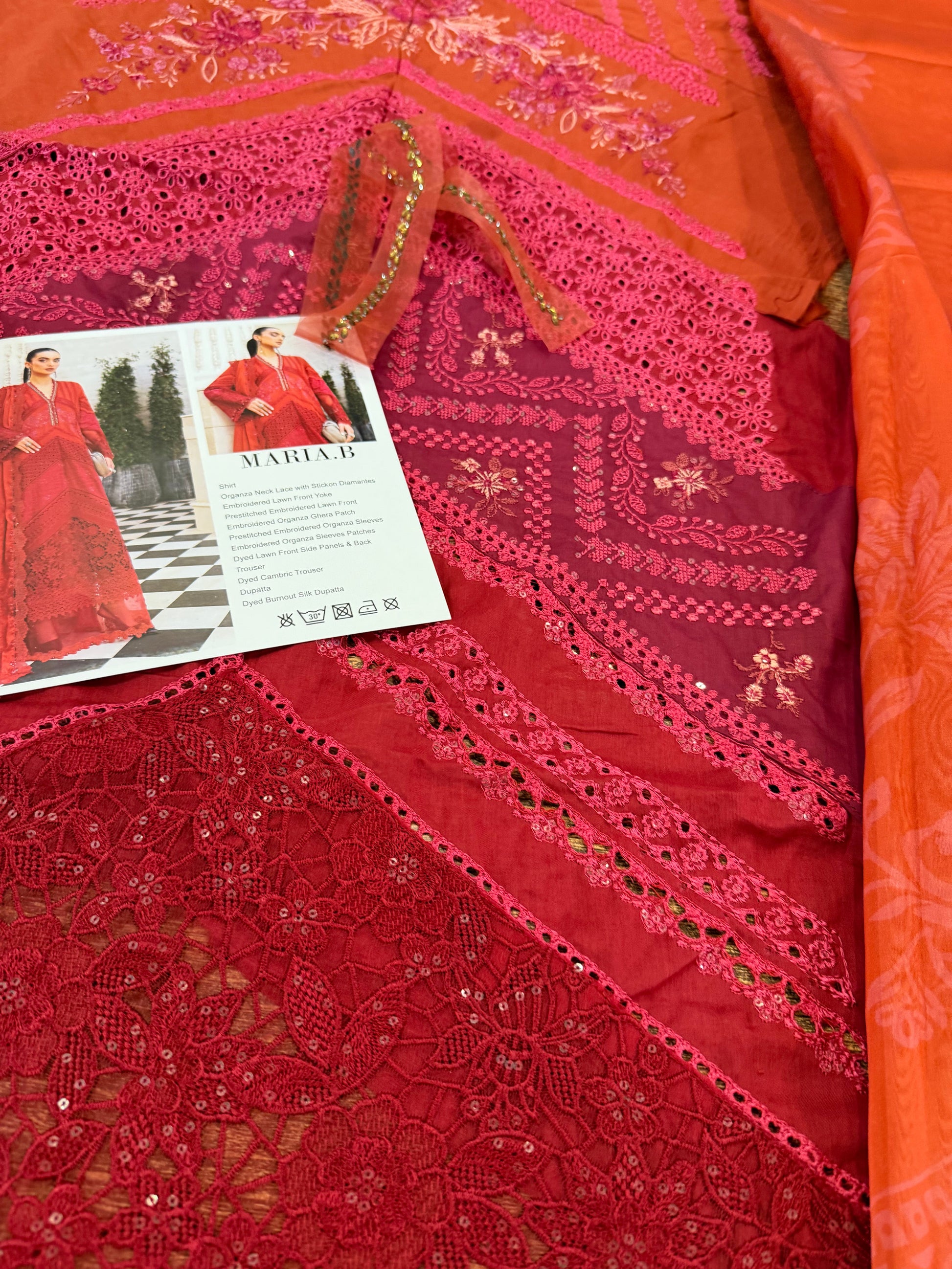 Maria B Eid Luxury Lawn Unstitched Salwar Kameez Online in KSA Riyadh Saudi Arabia Oman Bahrain Qatar