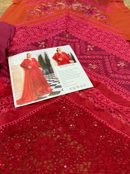 Maria B Embroidered Lawn Dupatta Set Online in Dubai DXB UAE Abudhabi Meena Bazaar