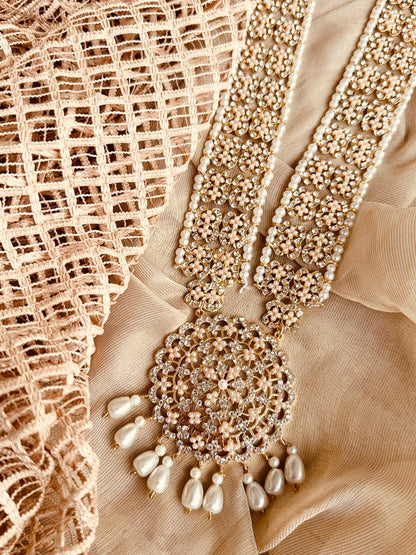 Marigold Gold Plated Necklace and Earrings Set Online in KSA Riyadh Saudi Arabia Oman Bahrain Qatar