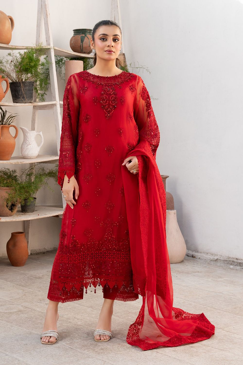 Maroon Adda Work Organza Festive Suit Online in Dubai UAE Abudhabi Ajman Sharjah