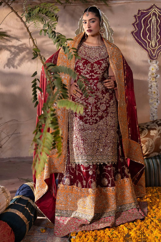 Maroon Chiffon Festive Lehenga Suit Online in Dubai UAE Abudhabi Ajman Sharjah