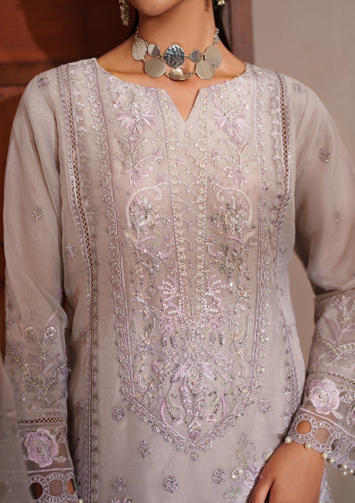 Maroon Embellished Organza Kurta Pajama Online in Dubai DXB UAE Abudhabi Meena Bazaar