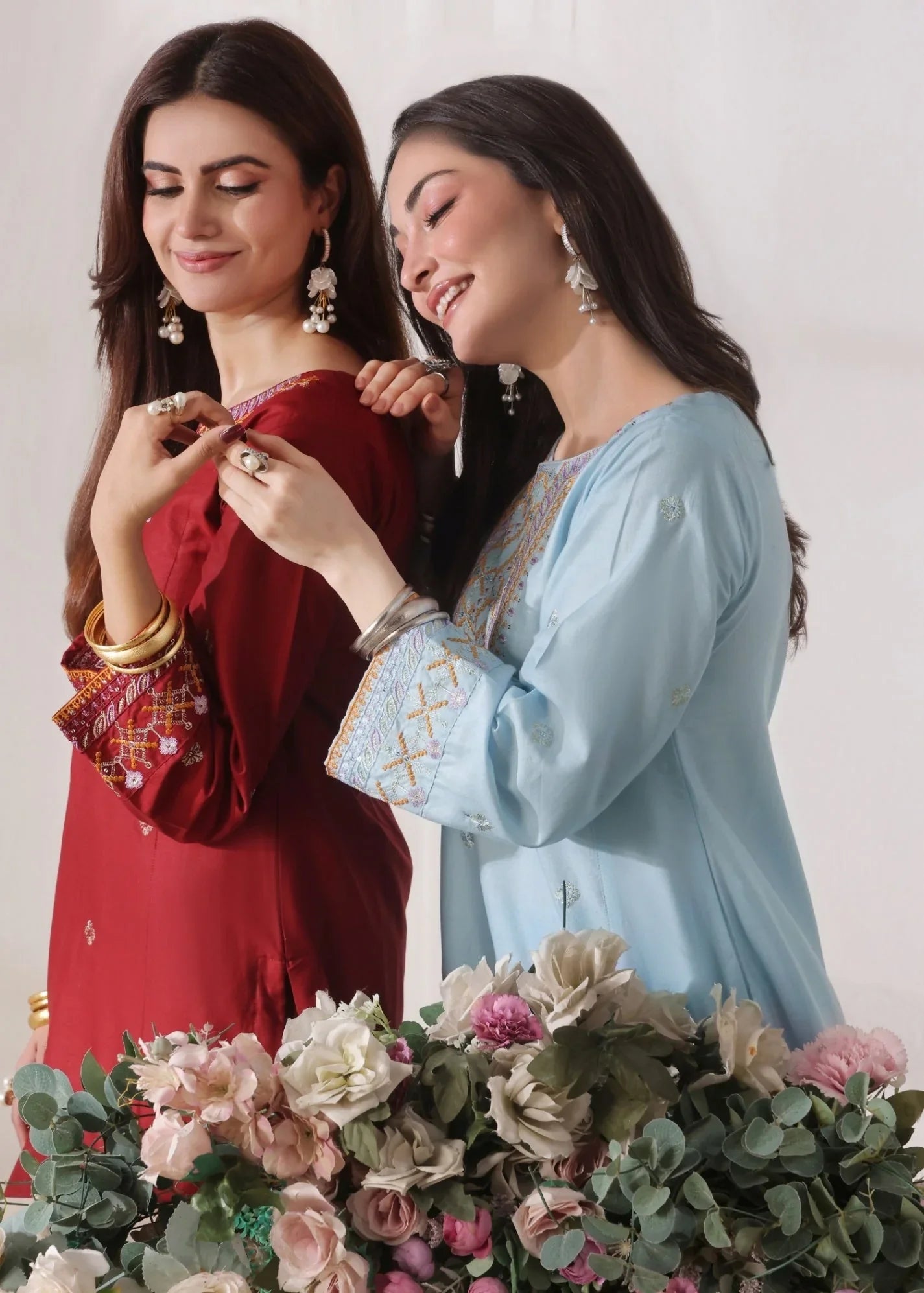 Maroon Embroidered Lawn Cotton Pakistani Suit Online in UK USA Canada