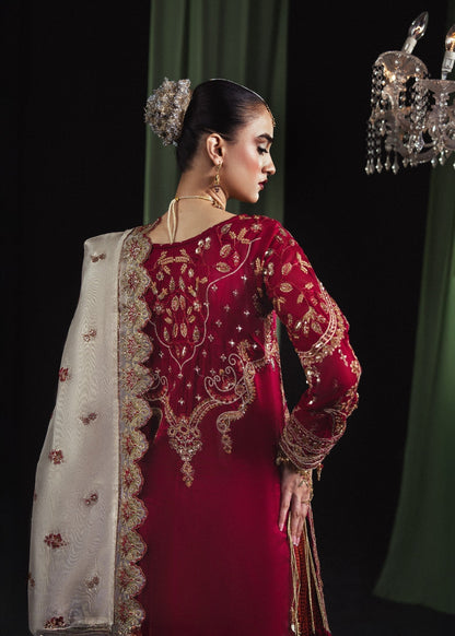 Maroon Embroidered Tussar Silk Long Shirt Suit Online in Dubai DXB UAE Abudhabi Meena Bazaar