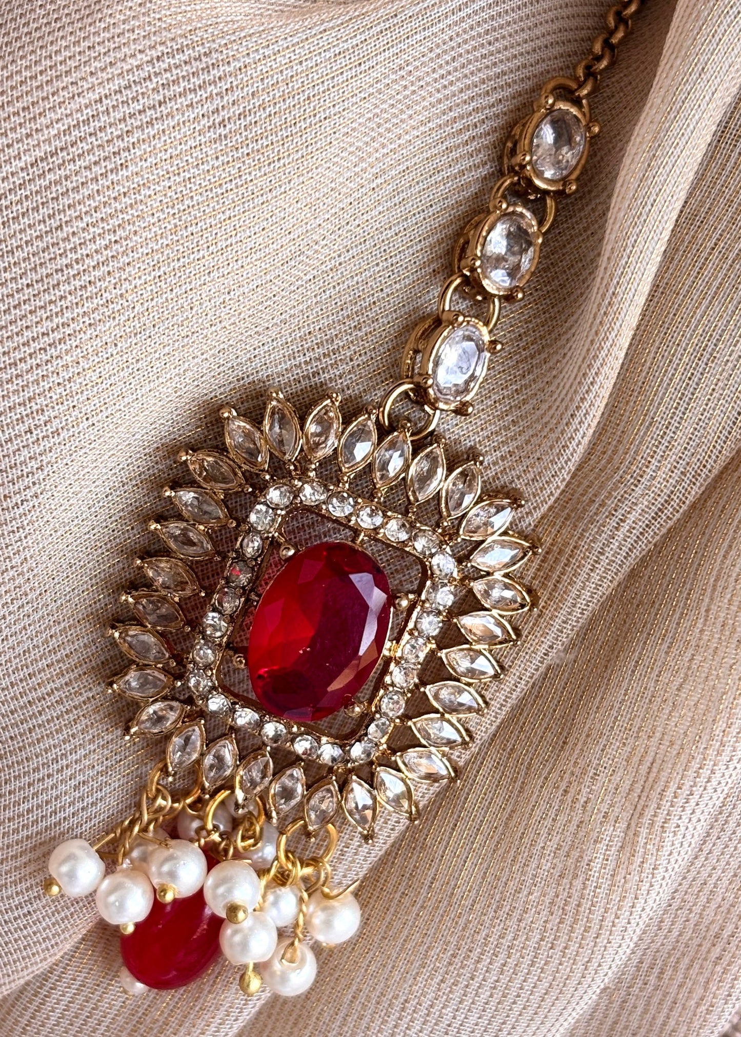 Maroon Festive Choker Set for Women Online in UK USA Canada