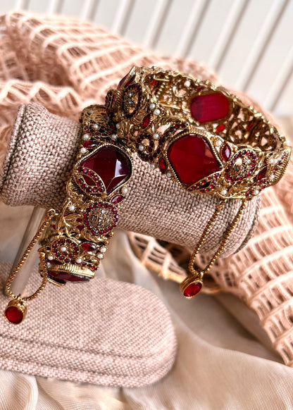 Maroon Metal Bangles for Party Online in UK USA Canada