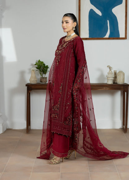Maroon Organza Partywear Salwar Kameez Online in Dubai UAE Abudhabi Ajman Sharjah