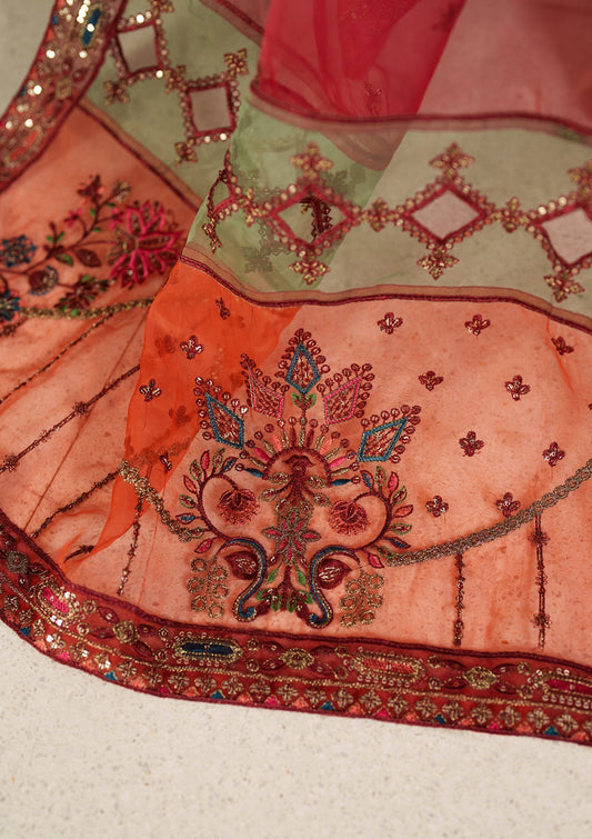 Maroon Organza Partywear Suit Online in Dubai DXB UAE Abudhabi Meena Bazaar