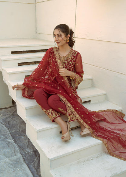 Maroon Raw Silk Trouser Adda Work Suit Online in KSA Riyadh Saudi Arabia Oman Bahrain Qatar