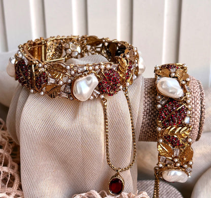 Maroon Stone Work Bangles for Weddings Online in UK USA Canada