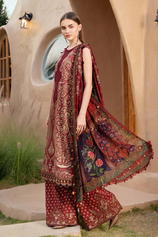 Pure Lawn Suit with Chiffon Dupatta