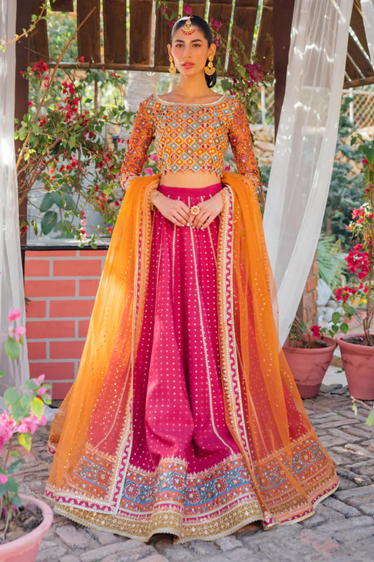 Maroon Handmade Lehenga