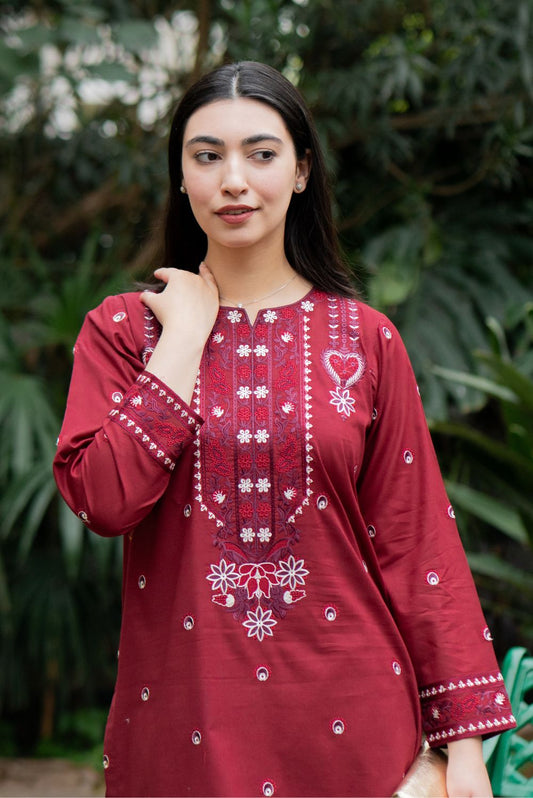 Embroidered Kurta Pant Set