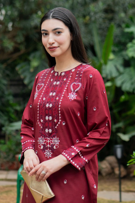 Embroidered Kurta Pant Set