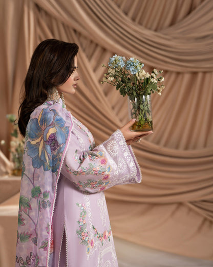 Mauve Cotton Embroidered Suit Online in Sri Lanka India Australia