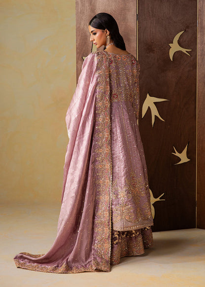 Mauve Embroidered Organza Pakistani Designer Suit Online in Dubai UAE Abudhabi Ajman Sharjah