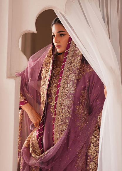 Mauve Embroidered Silk Charmeuse Formal Salwar Suit Online in Dubai UAE Abudhabi Ajman Sharjah