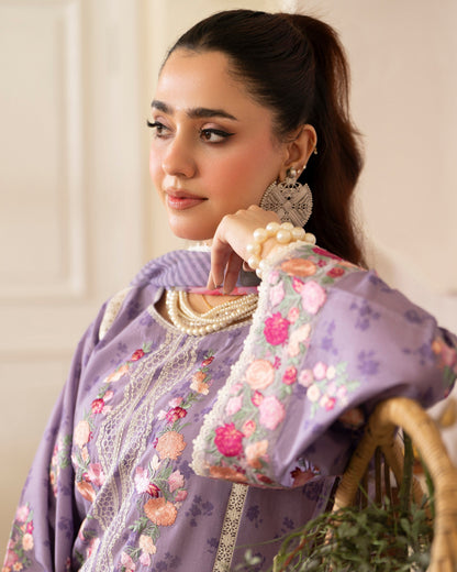Mauve Lawn Pakistani Suit Online in Sri Lanka India Australia